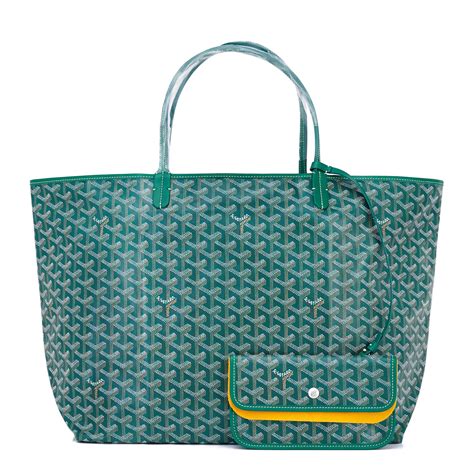 goyard saint louis tote green